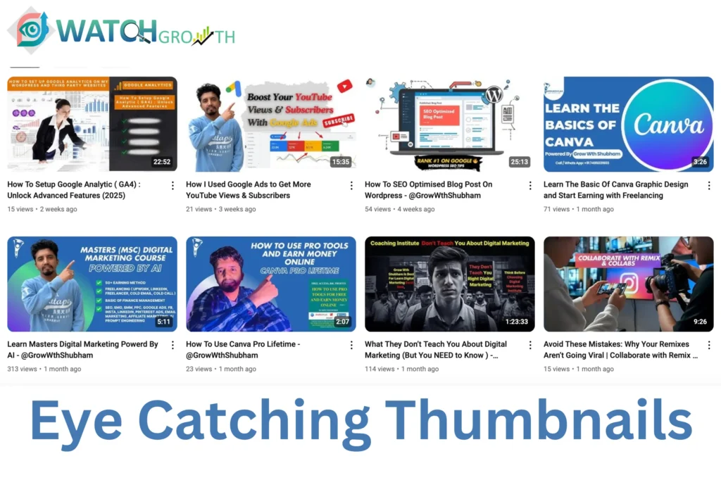 Eye Catching Thumbnails
